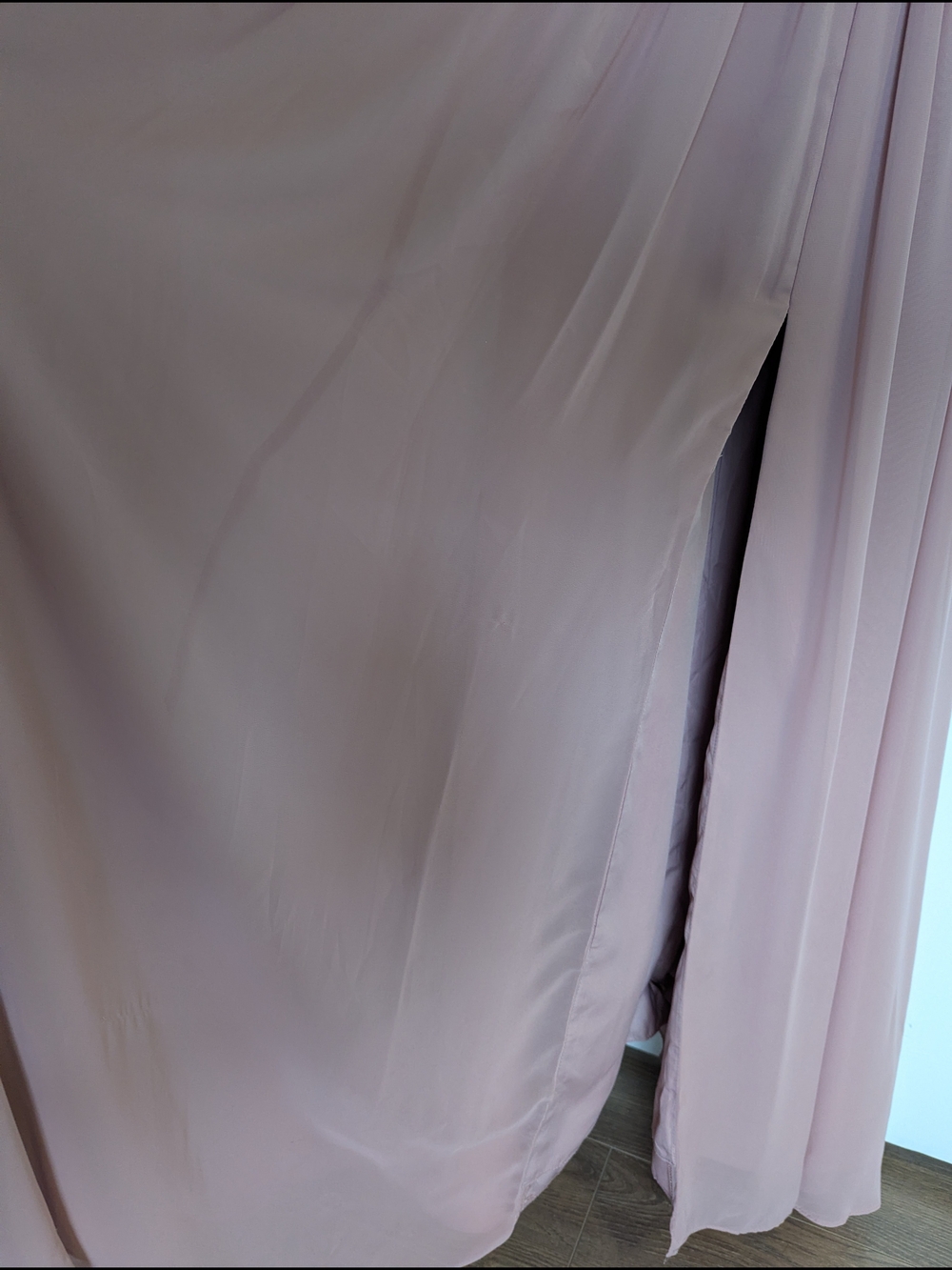 Azazie Dusty Rose Spaghetti Strap Maxi Dress with High Slit - Picture 12 of 13